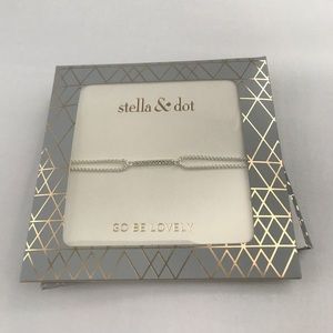 Stella&Dot Pave Wishing Bracelet - Silver